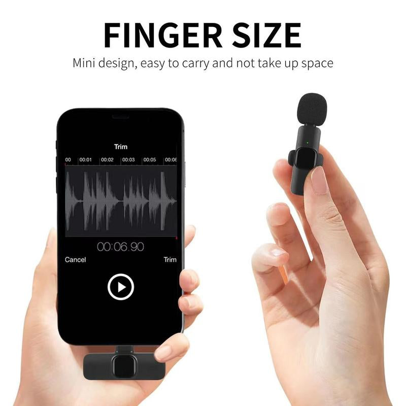 Compact Dual-Channel Wireless Lavalier Microphone System for Creators - Crystal Clear Audio for Live Streaming, Vlogging, Podcasts, Tiktok Content Creation & More Plug Recording