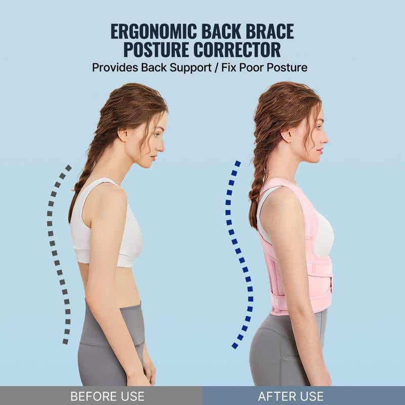 Unisex Posture Corrector - Waist Trainer Corrects Bad Posture Helps Improve Hunchback Sitting Posture Corrector Chest and Back Correction Belt