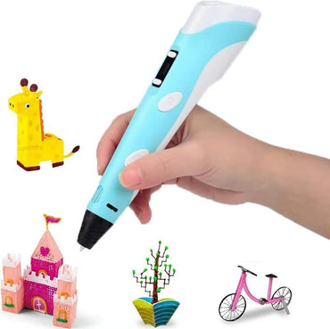 3D Printing Pen with USB Type-C Charging Head Color Box and Drawing Book PLA 12 Colors 3M Total 36 Meters