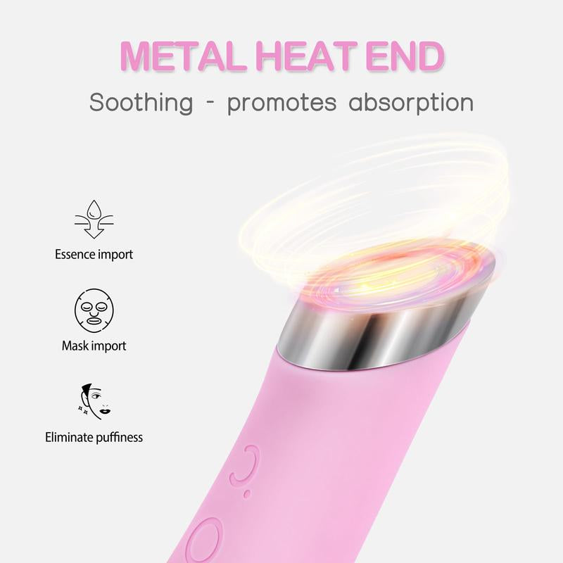 Facial Cleansing Brush, PRITECH Heatable Vibrating Face Scrubber with Massage, Silicone Face Scrubber for Women & Men, Electric Facial Cleanser for Deep Cleansing, Gentle Exfoliating (Pink) #Dealsforyoudays
