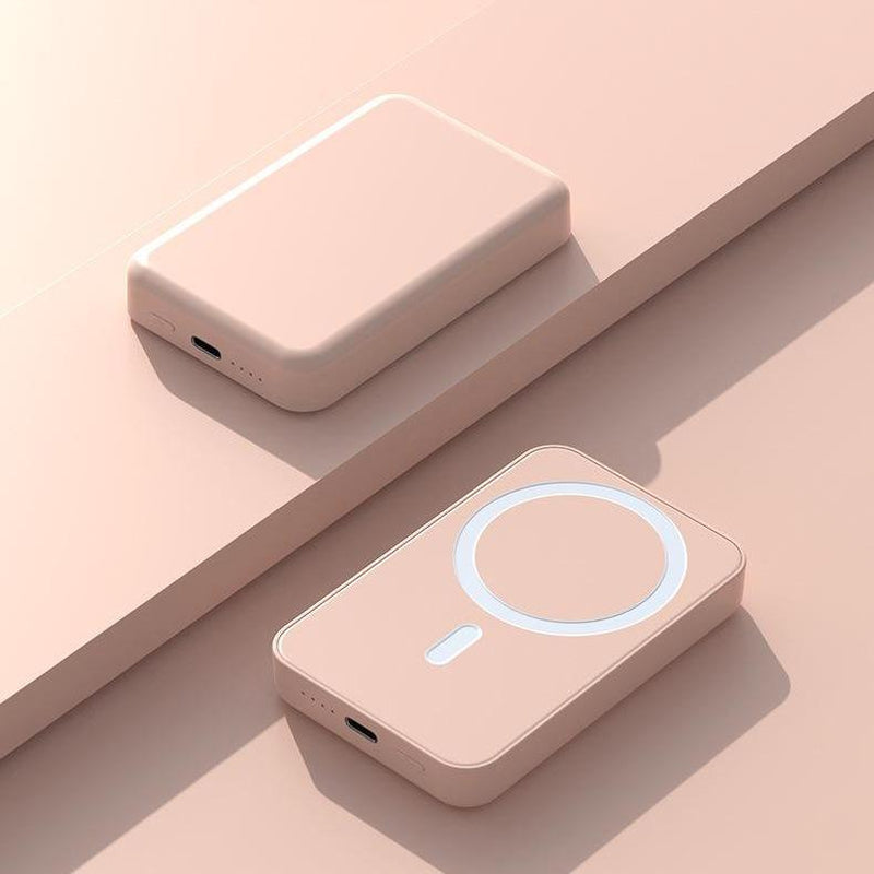5000-10000Mah Magnetic Mobile Radio Power Bank, Accessories Designed for Iphone. Ultra-Thin Body. Charging Compact Wireless Smartphone Rechargeable