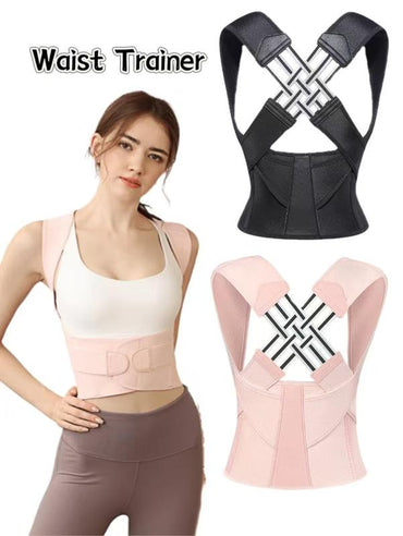Unisex Posture Corrector - Waist Trainer Corrects Bad Posture Helps Improve Hunchback Sitting Posture Corrector Chest and Back Correction Belt