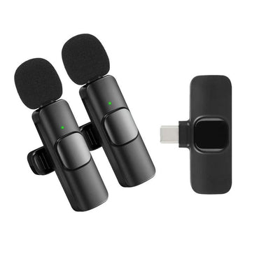 Compact Dual-Channel Wireless Lavalier Microphone System for Creators - Crystal Clear Audio for Live Streaming, Vlogging, Podcasts, Tiktok Content Creation & More Plug Recording