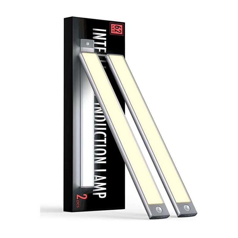 62 LED under Counter Closet Lighting,Motion Sensor Cabinet Light Battery Powered Operated Light, 2200Mah Motion Sensor Light