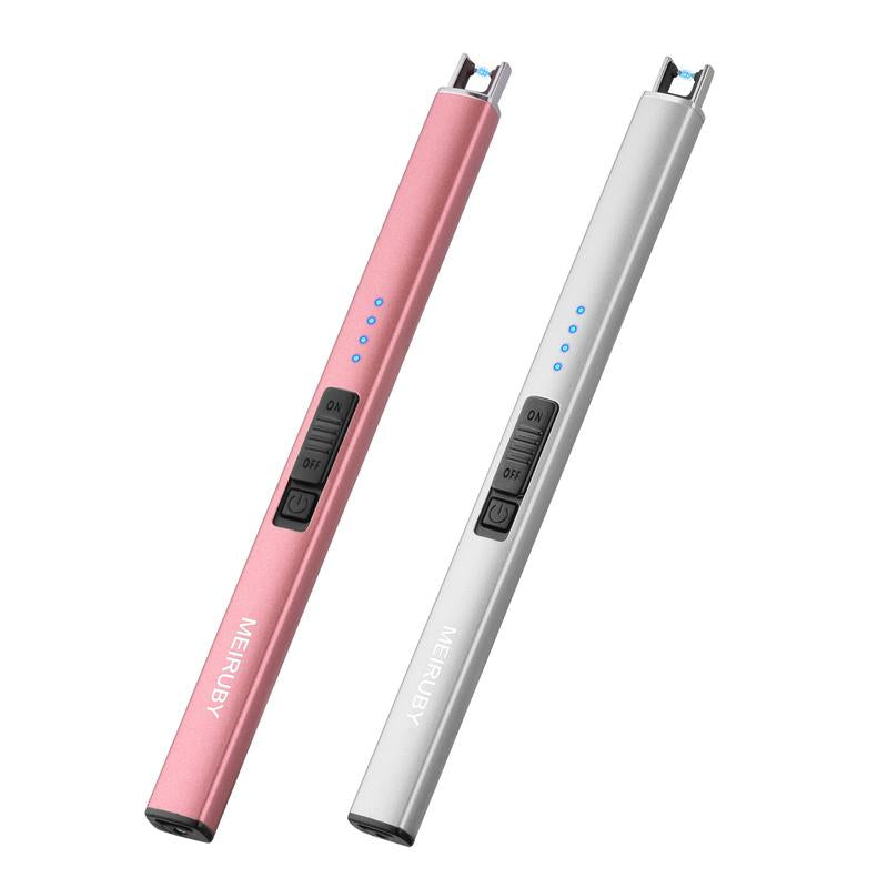 Electric Candle Lighter, Mothers Day Gifts for Mom from Daughter Son, Birthday Gifts for Mom Women Men Wife Sister, Economical Portable Rechargeable USB Arc Windproof Lighters for Candle Camping Kitchen BBQ Daily Use