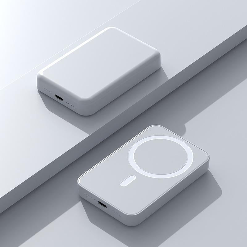 5000-10000Mah Magnetic Mobile Radio Power Bank, Accessories Designed for Iphone. Ultra-Thin Body. Charging Compact Wireless Smartphone Rechargeable