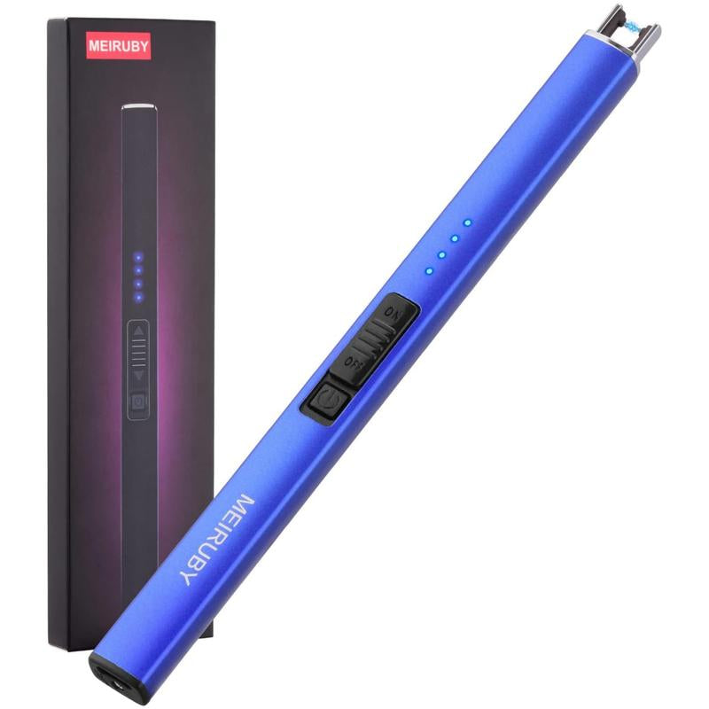 Electric Candle Lighter, Mothers Day Gifts for Mom from Daughter Son, Birthday Gifts for Mom Women Men Wife Sister, Economical Portable Rechargeable USB Arc Windproof Lighters for Candle Camping Kitchen BBQ Daily Use