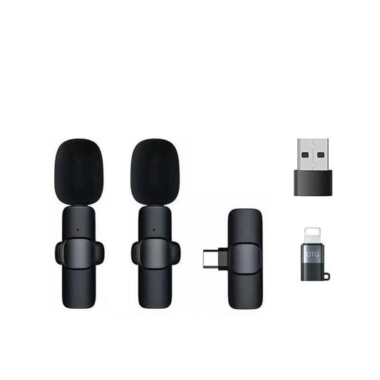 Compact Dual-Channel Wireless Lavalier Microphone System for Creators - Crystal Clear Audio for Live Streaming, Vlogging, Podcasts, Tiktok Content Creation & More Plug Recording